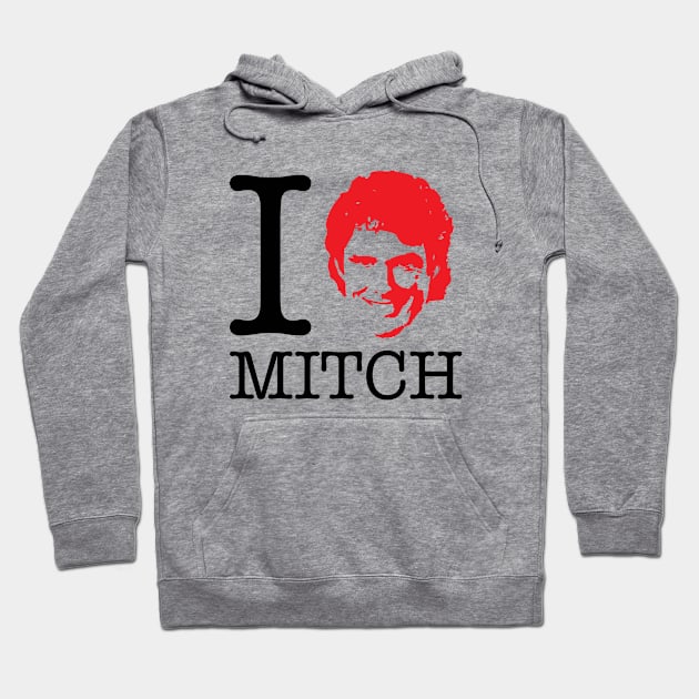 I Heart Mitch Baywatch David Hasselhoff Hoodie by Rebus28